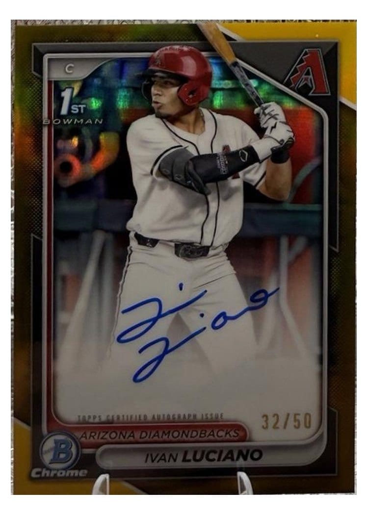 2024 Bowman Draft Chrome Prospect Autographs Ivan Luciano #CPA-IL card