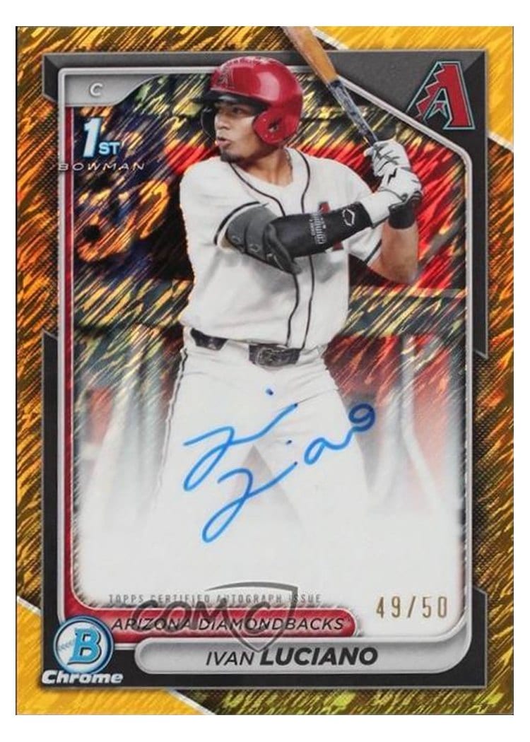 2024 Bowman Draft Chrome Prospect Autographs Ivan Luciano #CPA-IL card