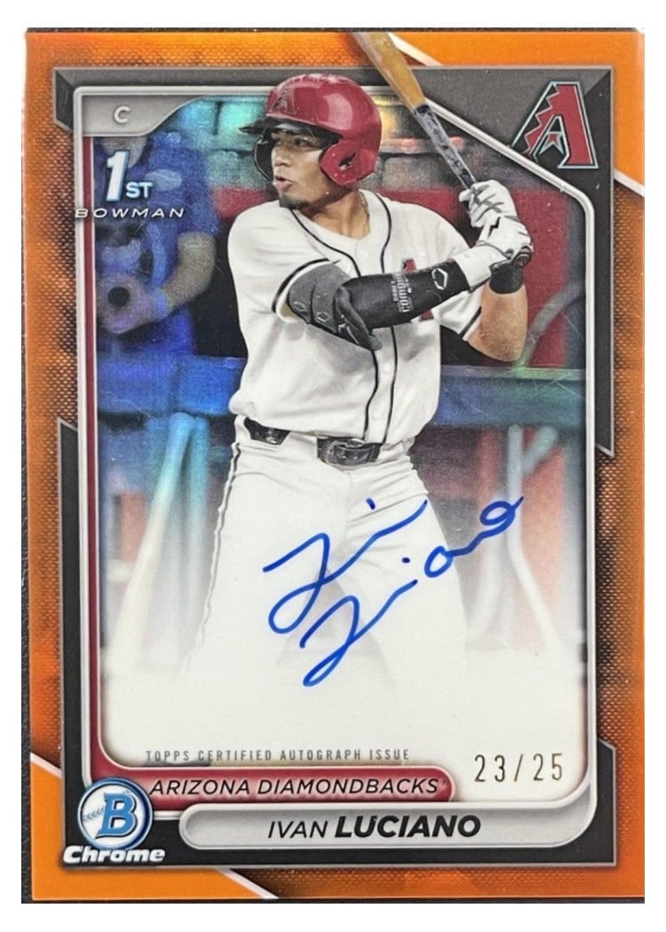2024 Bowman Draft Chrome Prospect Autographs Ivan Luciano #CPA-IL card