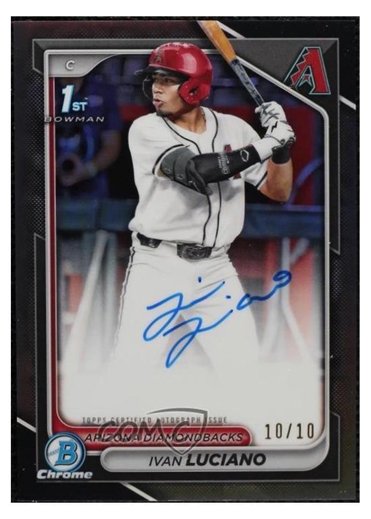 2024 Bowman Draft Chrome Prospect Autographs Ivan Luciano #CPA-IL card