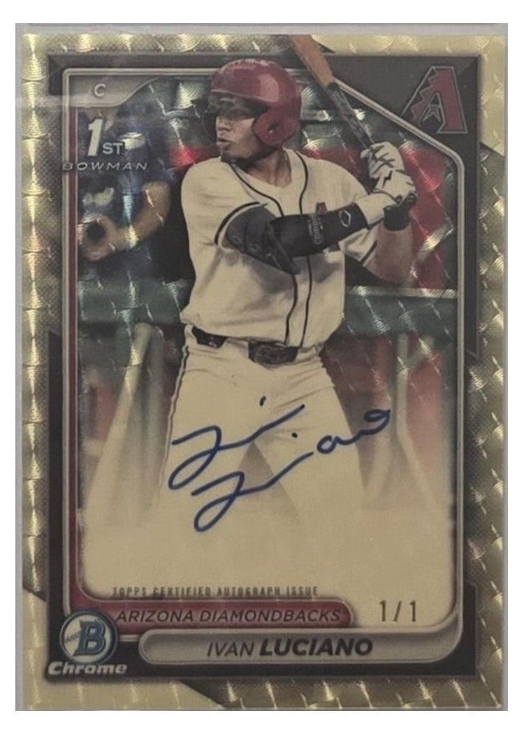 2024 Bowman Draft Chrome Prospect Autographs Ivan Luciano #CPA-IL card