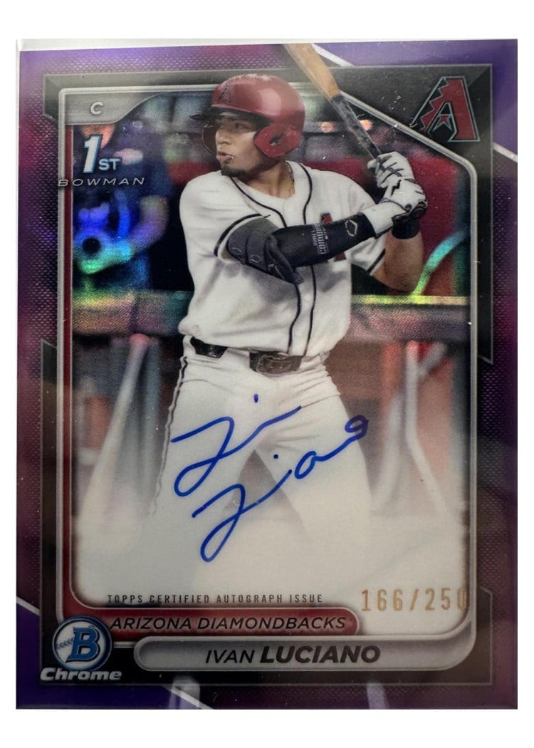 2024 Bowman Draft Chrome Prospect Autographs Ivan Luciano #CPA-IL card