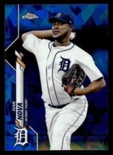 2020 Topps Chrome Sapphire Edition Base Set Ivan Nova #379 card
