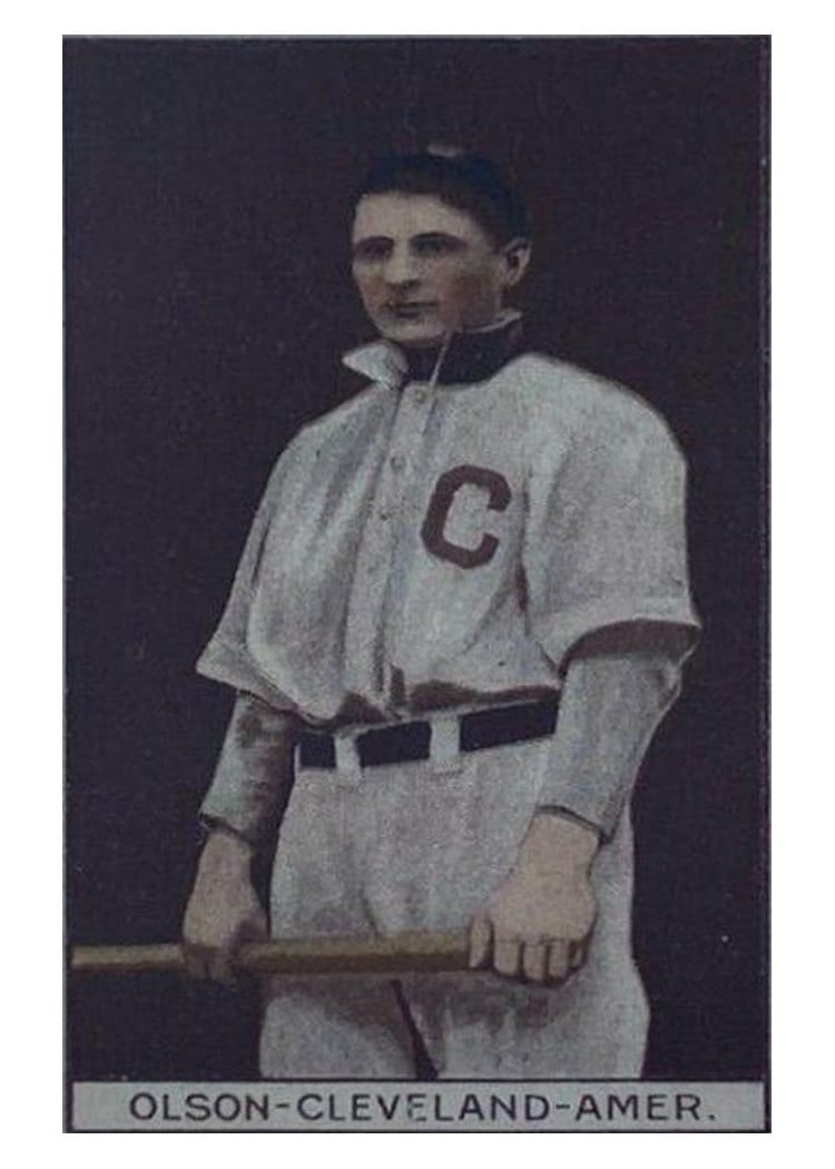 1912 T207 Brown Background Ivan Olson card