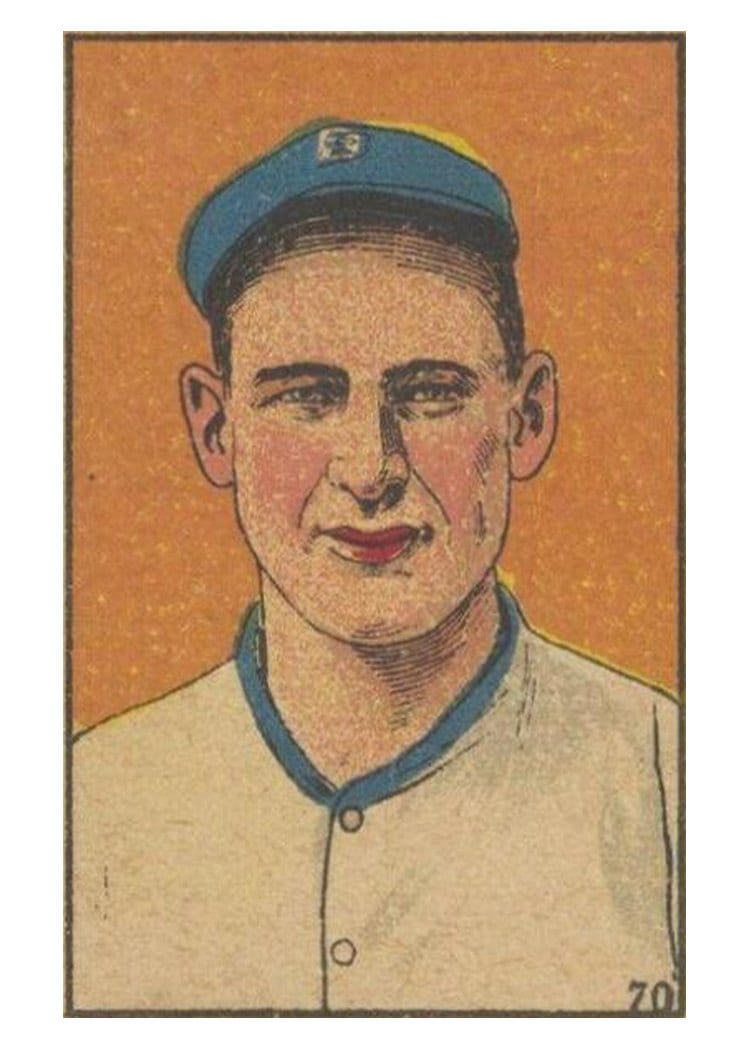 1919 W514 Ivan Olson #70 card