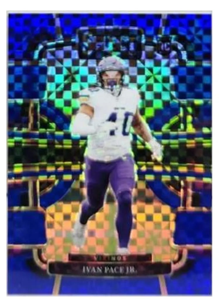 2023 Panini Select Base Set Ivan Pace Jr. Blue Prizm #64 card
