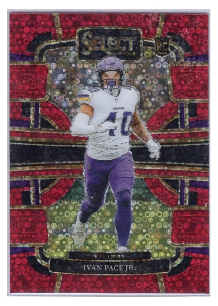 2023 Panini Select Base Set Ivan Pace Jr. Disco Red Prizm #64 card