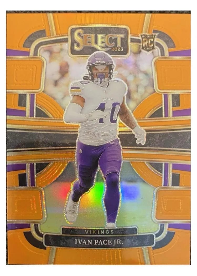 2023 Panini Select Base Set Ivan Pace Jr. Orange Prizm #64 card