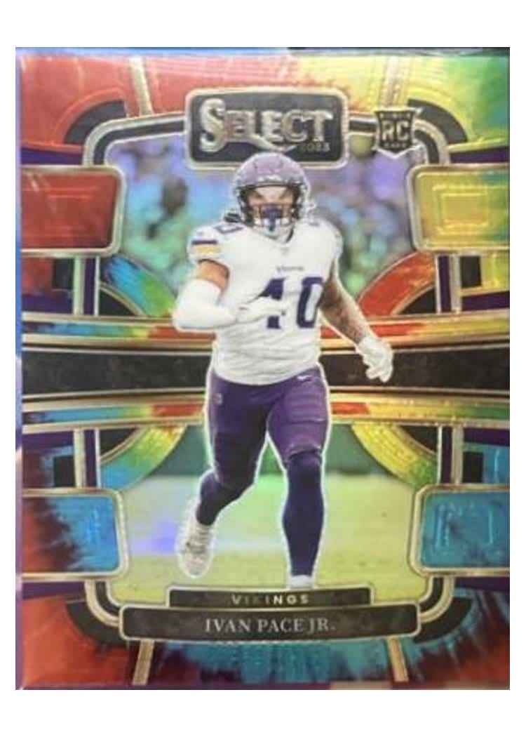 2023 Panini Select Base Set Ivan Pace Jr. Tie-Dye Prizm #64 card