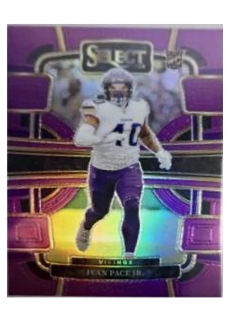 2023 Panini Select Base Set Ivan Pace Jr. Purple Prizm #64 card