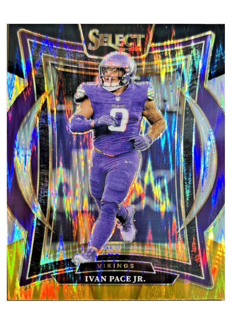 2024 Panini Select Base Set Ivan Pace Jr. Black Prizm Shock #62 card