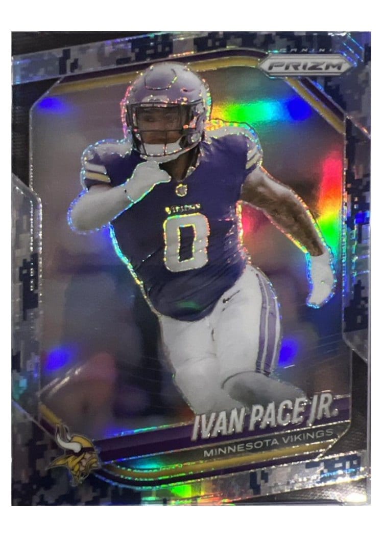 2025 Panini Prizm Base Set Ivan Pace Jr. Navy Camo #77 card