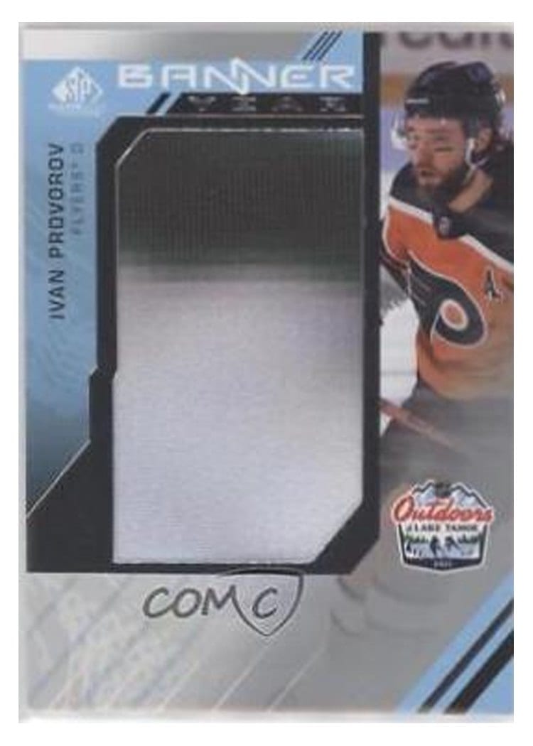 2021-22 SP Game Used 2021 NHL Lake Tahoe Games Banner Year Relics Ivan Provorov #BYLT-IP card