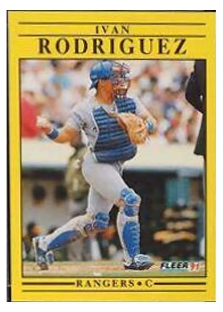 Ivan Rodriguez, 1991 Fleer Update