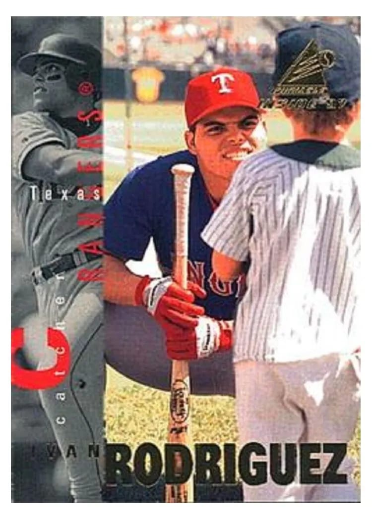 1997 Pinnacle Inside Ivan Rodriguez #48 card