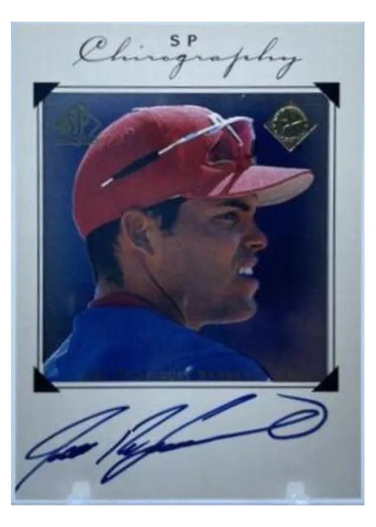 1998 SP Authentic Chirography Ivan Rodriguez #IR