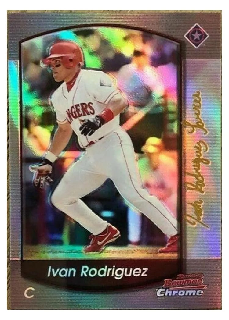 2000 Bowman Chrome Ivan Rodriguez #41 card