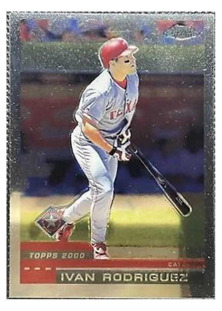 2000 Topps Chrome Ivan Rodriguez #64 card