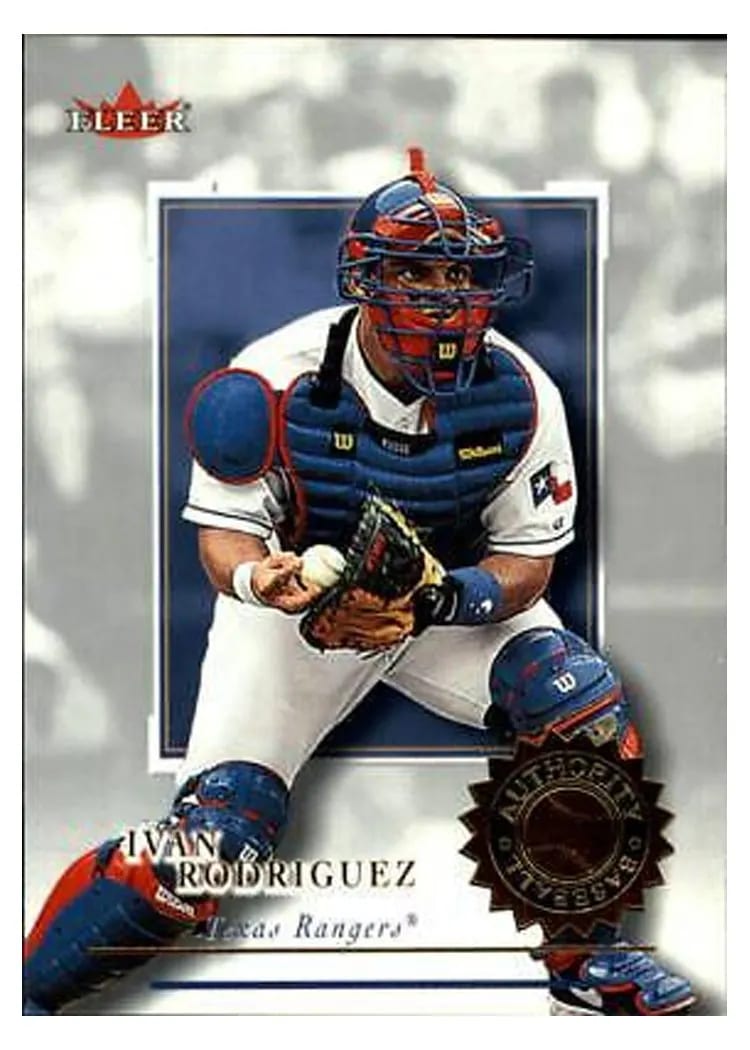 2001 Fleer Authority Ivan Rodriguez #45 card