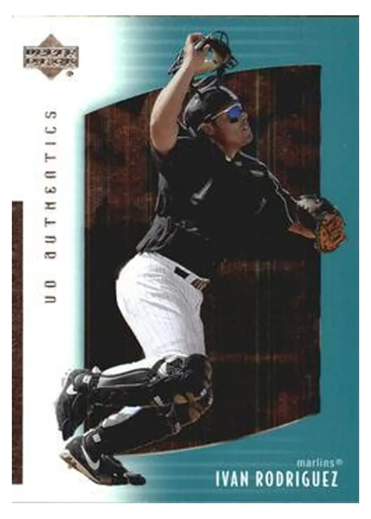 2003 UD Authentics Ivan Rodriguez #14 card
