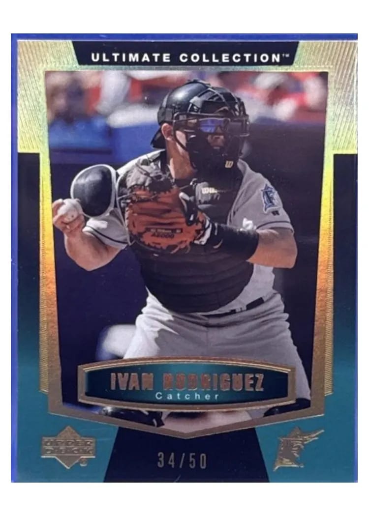 2003 Upper Deck Ultimate Collection Ivan Rodriguez #50 card