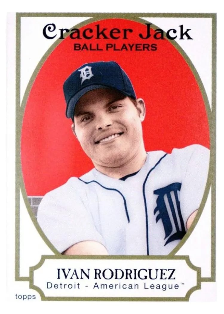 2005 Topps Cracker Jack Ivan Rodriguez #7 card