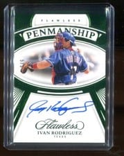 2024 Panini Flawless Penmanship Ivan Rodriguez #FP-IR card