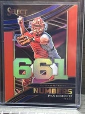 2024 Panini Select Select Numbers Ivan Rodriguez #18 card