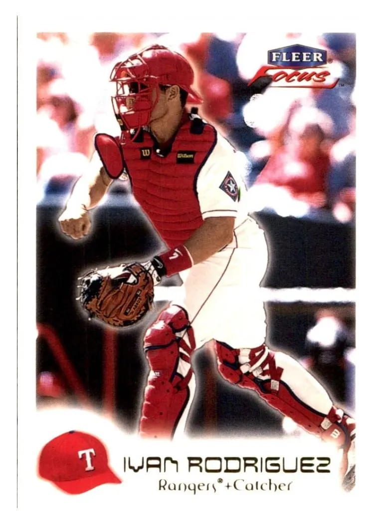 2000 Fleer Focus Ivan Rodriquez #8 card