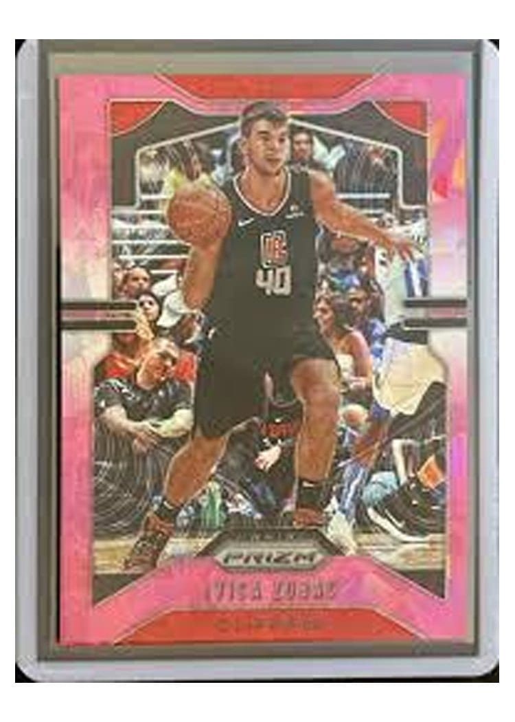 2019-20 Panini Prizm Base Set Ivica Zubac Pink Ice Prizm #220 card
