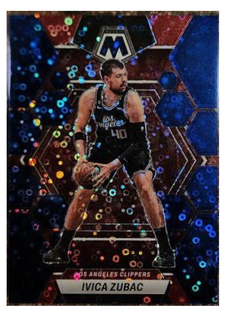 2022-23 Panini Mosaic Base Set Ivica Zubac Fast Break Blue #106 card