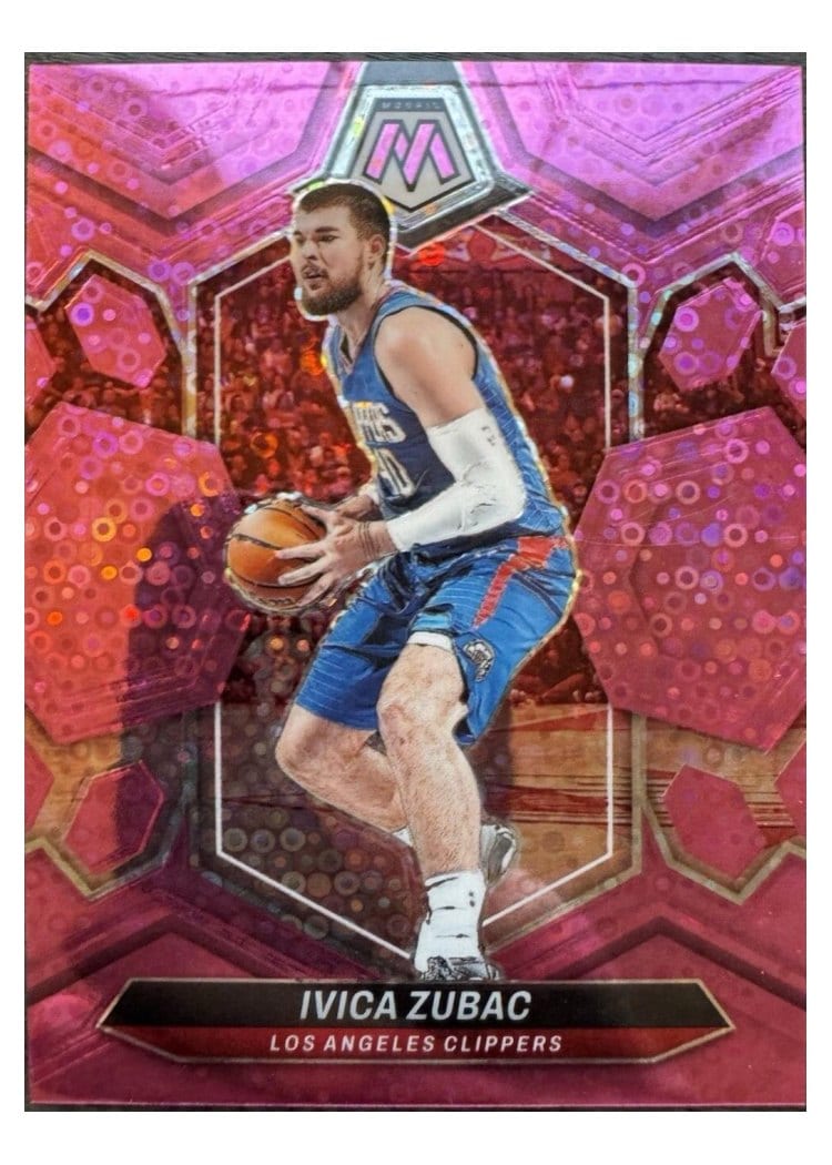 2023-24 Panini Mosaic Base Set Ivica Zubac Pink #200 card