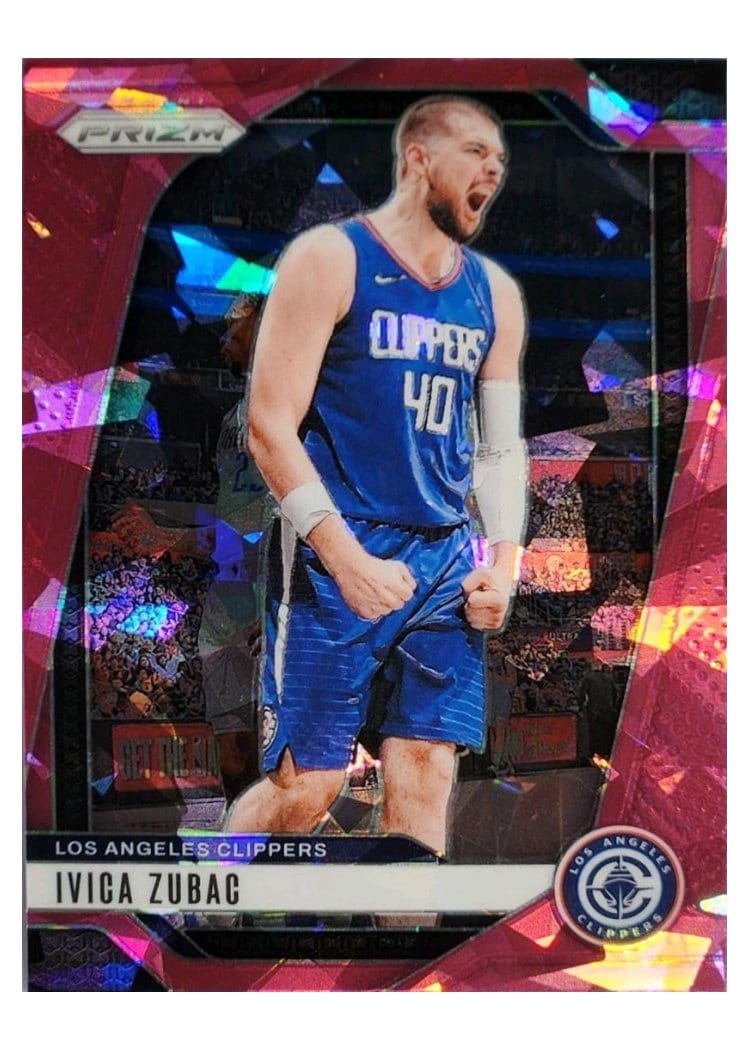 2024-25 Panini Prizm Base Set Ivica Zubac Pink Ice #39 card