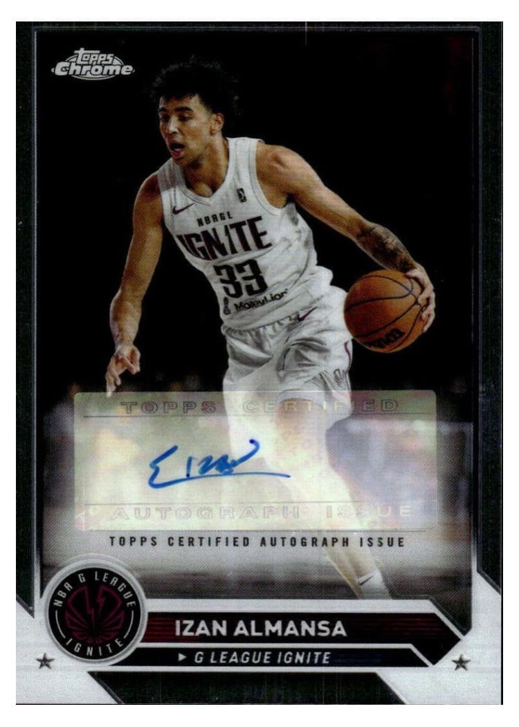 2023-24 Topps G League Chrome Autographs Izan Almansa #AC-IA card