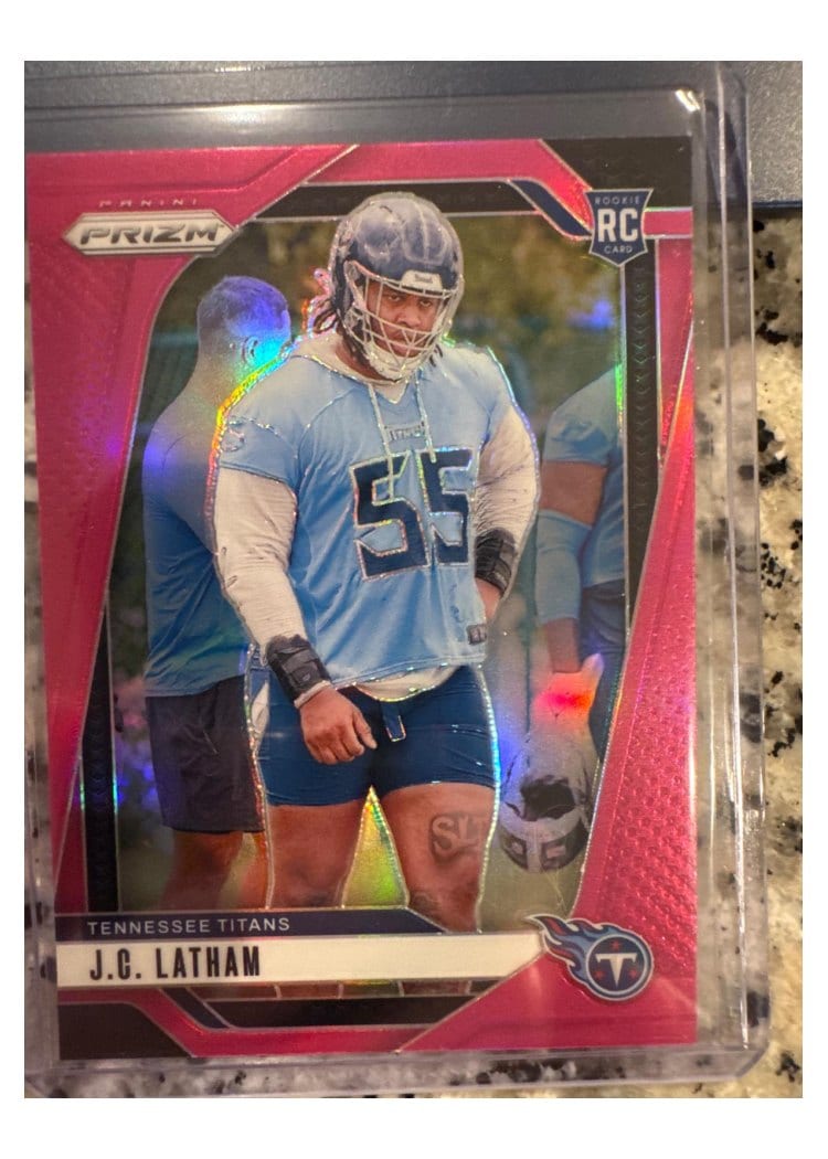 2024 Panini Prizm Base Set J.C. Latham #334 card