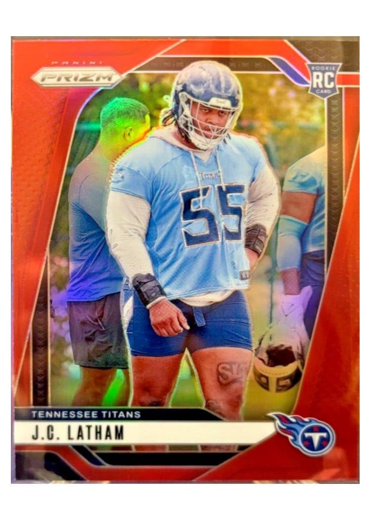2024 Panini Prizm Base Set J.C. Latham #334 card