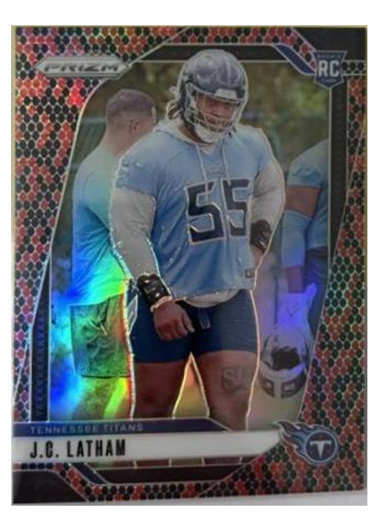2024 Panini Prizm Base Set J.C. Latham #334 card