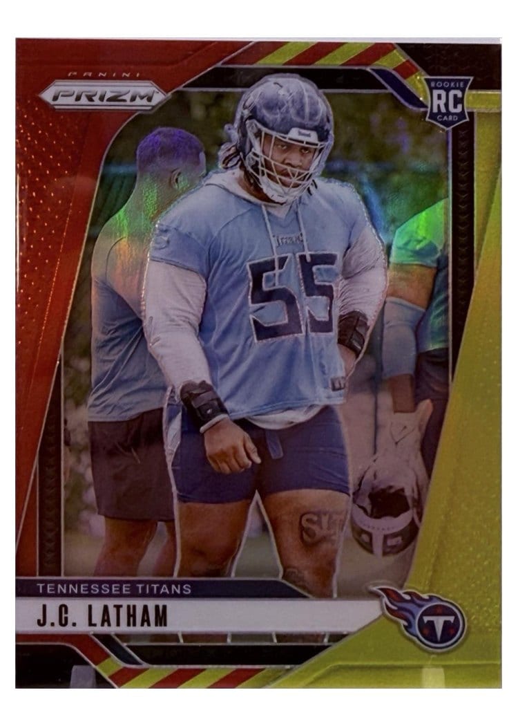 2024 Panini Prizm Base Set J.C. Latham #334 card