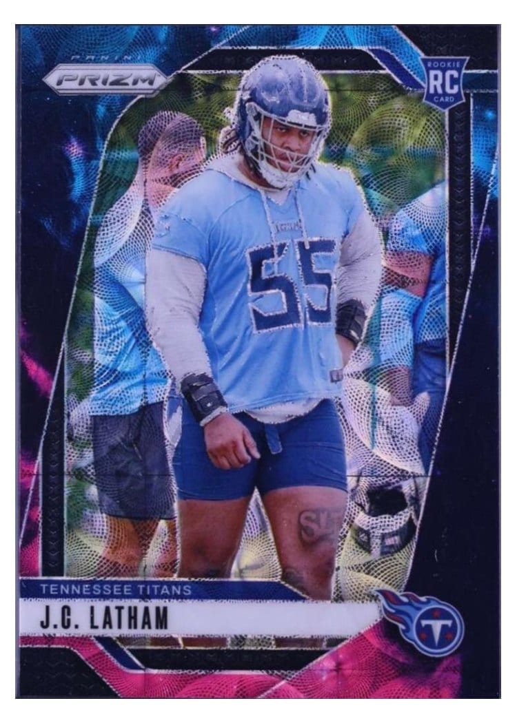 2024 Panini Prizm Base Set J.C. Latham #334 card