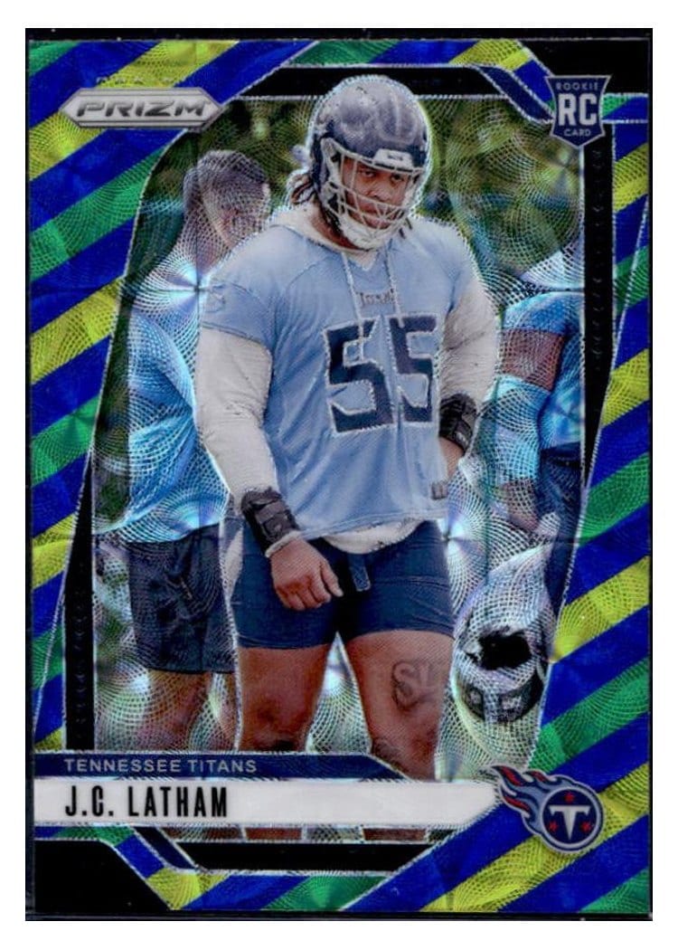 2024 Panini Prizm Base Set J.C. Latham #334 card