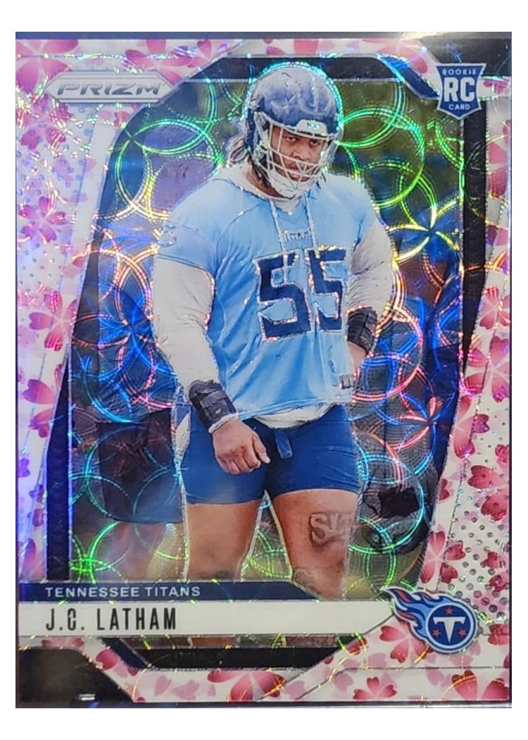 2024 Panini Prizm Base Set J.C. Latham #334 card