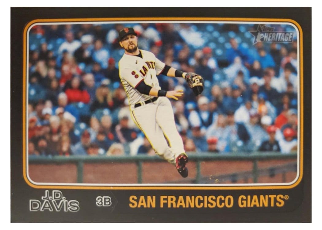 2023 Topps Heritage Base Set J.D. Davis #537 card
