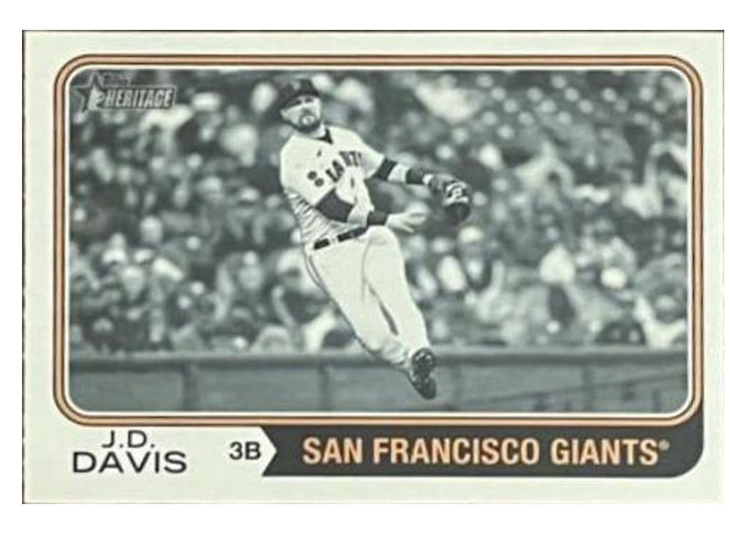 2023 Topps Heritage Base Set J.D. Davis #537 card