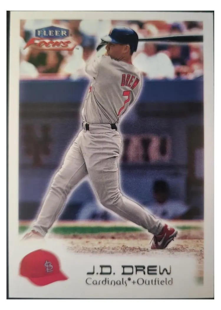 2000 Fleer Focus J.D. Drew #86 card