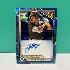 2024 Bowman Sapphire Edition Autographs J.D. Gonzalez #BSPA-JGO card