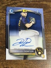 2025 Bowman Draft Chrome Prospect Autographs J.D. Thompson #CPA-JT card