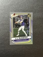 2024 Clearly Donruss The Rookies J.J. McCarthy #10 card
