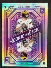2024 Donruss Elite Rookie on Deck J.J. McCarthy #13 card