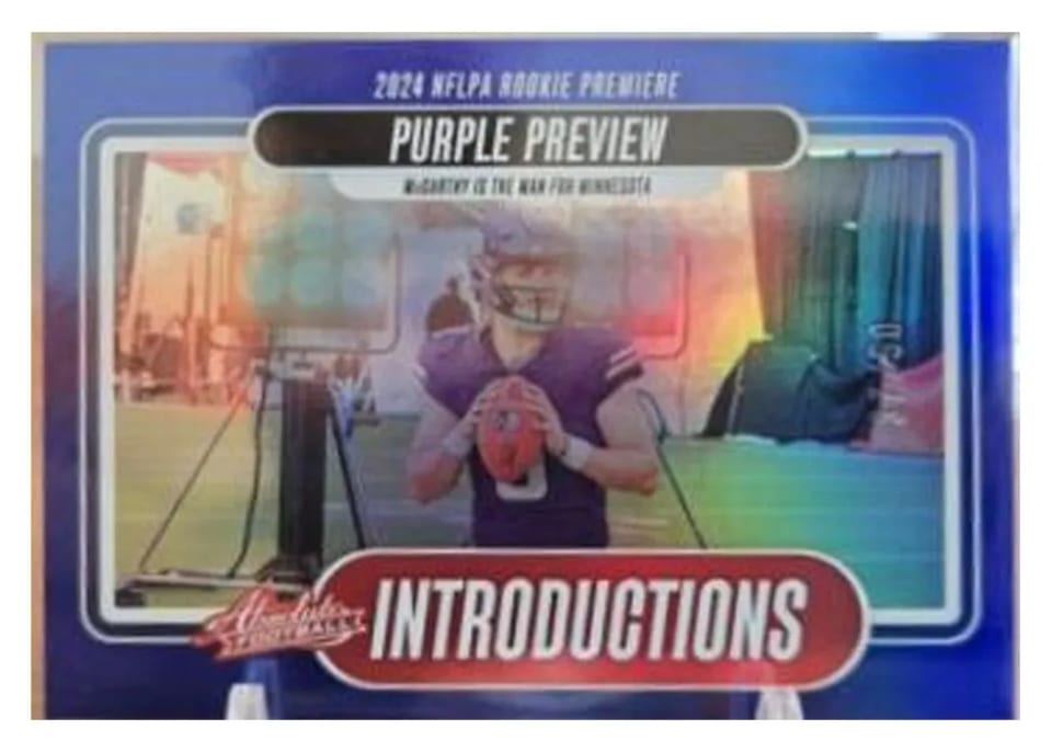 2024 Panini Absolute Introductions J.J. McCarthy #8 card