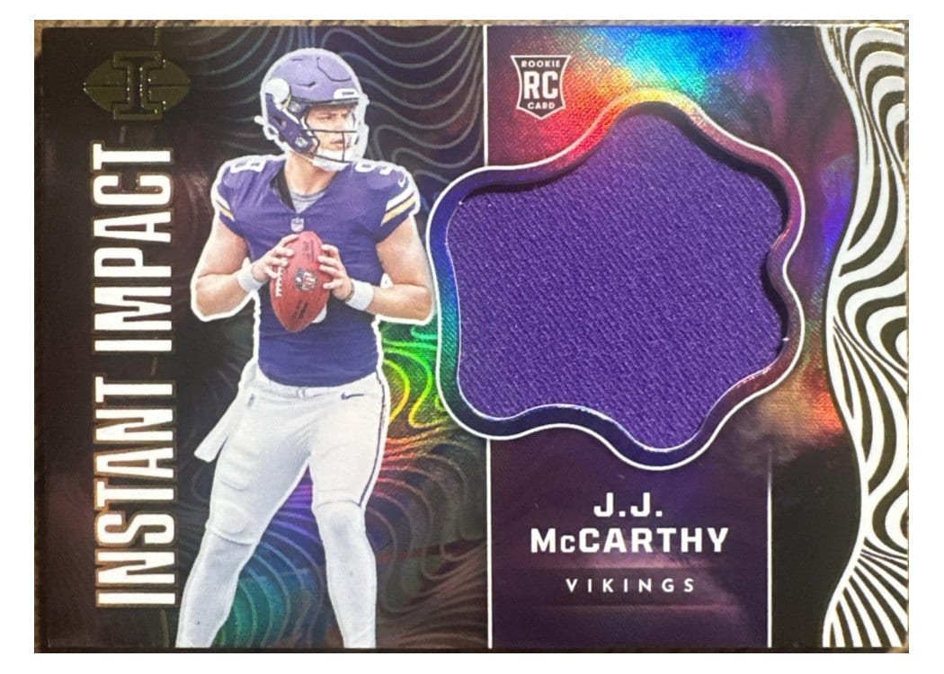 2024 Panini Illusions Instant Impact Relics J.J. McCarthy #8 card